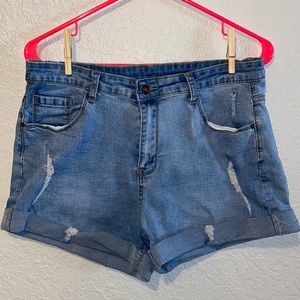 Jean shorts stretchy